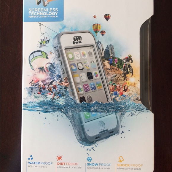 SALE!! NEW Lifeproof iPhone 5 C case- gray & white
