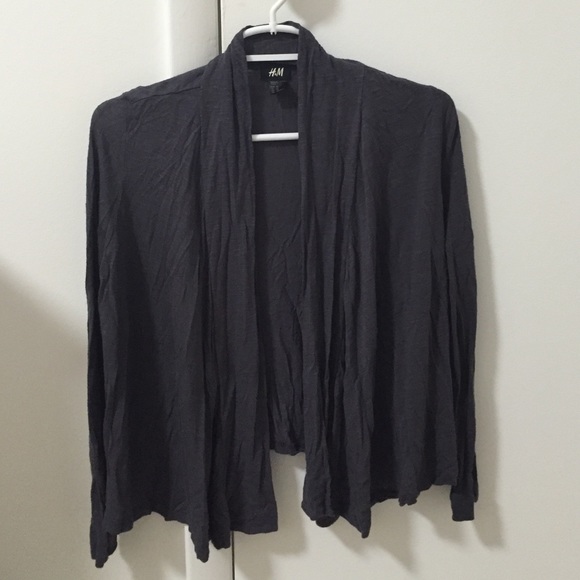 H&M loose dark gray cardigan