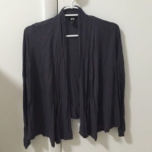 H&M loose dark gray cardigan