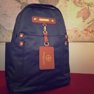 Adrienne Vittadini Medium Vinyl Backpack