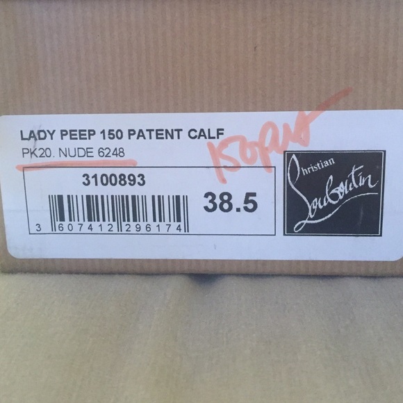 Christian Louboutin Nude Lady Peep 150 - Picture 2 of 4