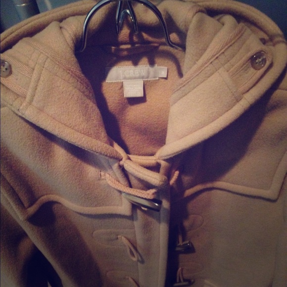 J Crew Camel Coat with Toggles