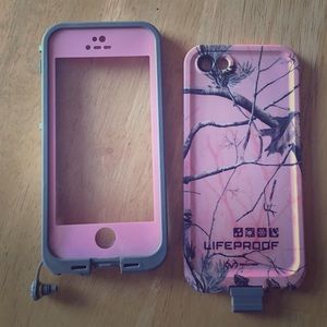 LIFEPROOF Realtree pink camo iPhone 5 case USED🌸