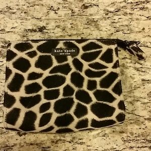 Kate Spade Giraffe Print Makeup Bag