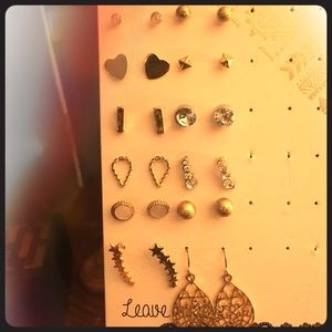 12 pairs of earrings