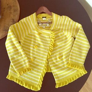 J.Crew striped sweater blazer. Size M.