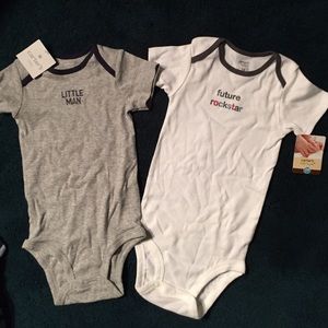 Short sleeve boys onesies