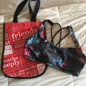 LULULEMON SPORTS BRA. FREE TO BE.