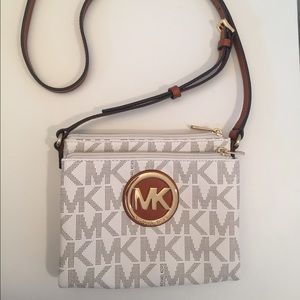 Michael Kors Fulton crossbody bag - vanilla