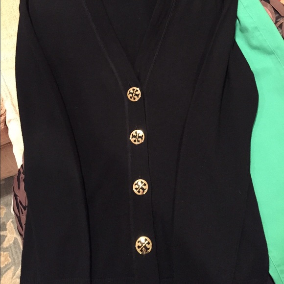 2 Tory Burch cardigans size large (2 colors shown)