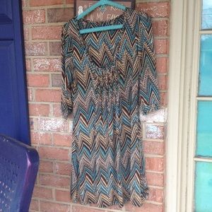 Patterned mini dress