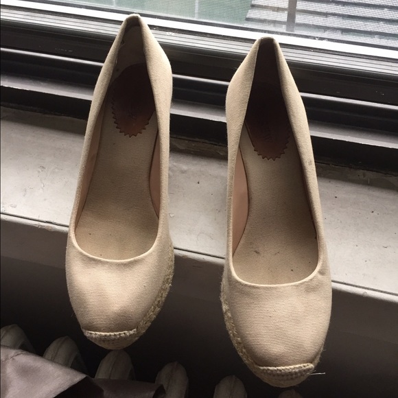 J crew nude espadrilles size 8