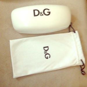 D&G sunglass hard case and protectant bag