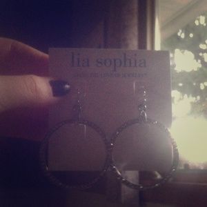 Large hooped lia Sophia earrings