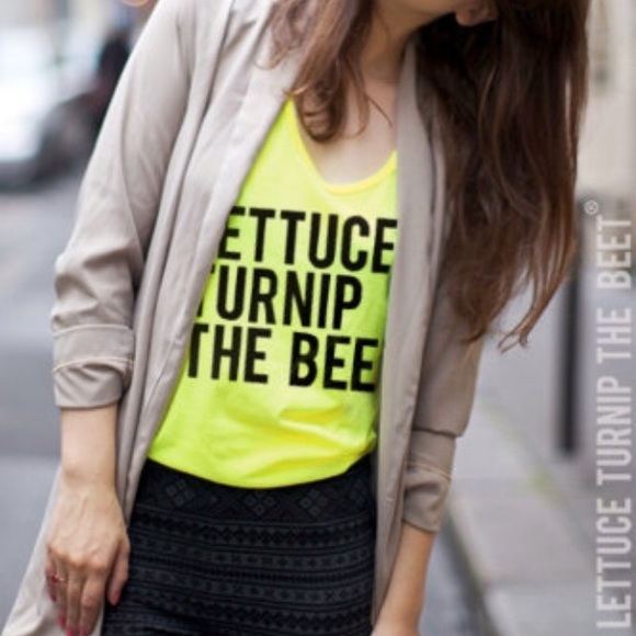 Lettuce Turnip The Beet Neon Tank