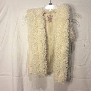 Fuzzy Vest with Hood