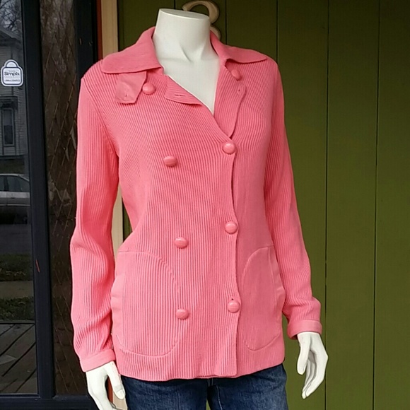 Pink Ribbed Sweater - Picture 3 of 4