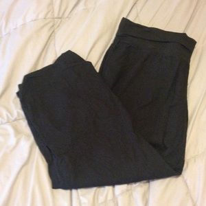 Black linen pants