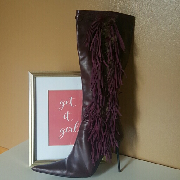 ALDO WINE BOOT NWOT