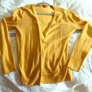Cute mustard colored cardigan