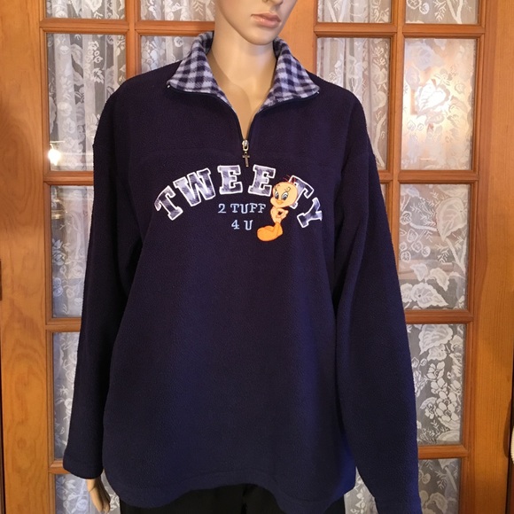 Looney Tunes Tops - Tweety 2 Tuff 4 U Fleece Pullover