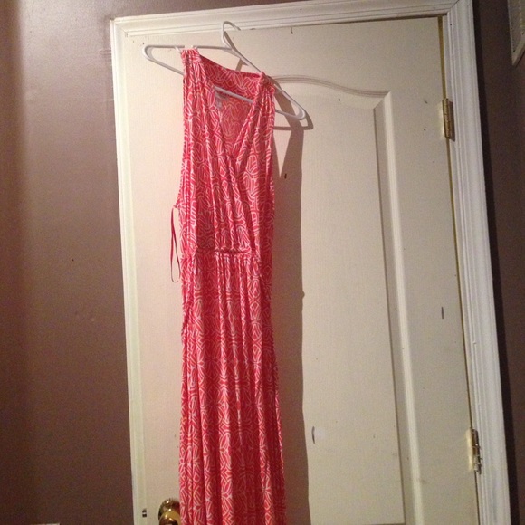 Coral Motherhood Maternity Dress