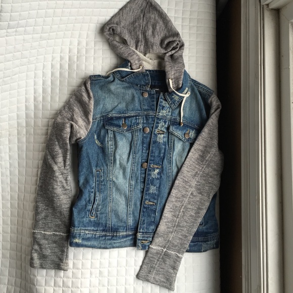 black rivet denim jacket