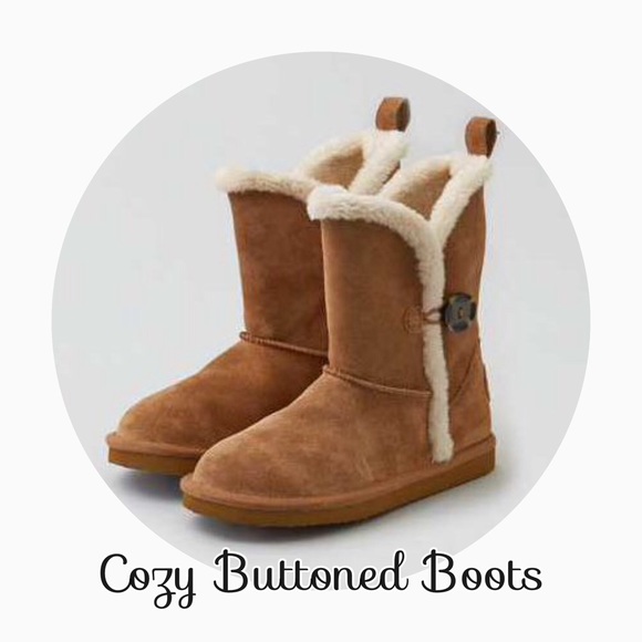 American Eagle Buttoned Cozy Boots