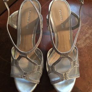 Silver Gianni Bini heels