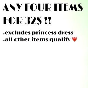 ANY FOUR ITEMS FOR 32$ !!