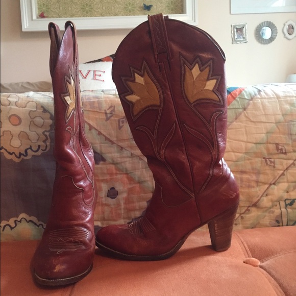Vintage *Dan Post* cowgirl boots