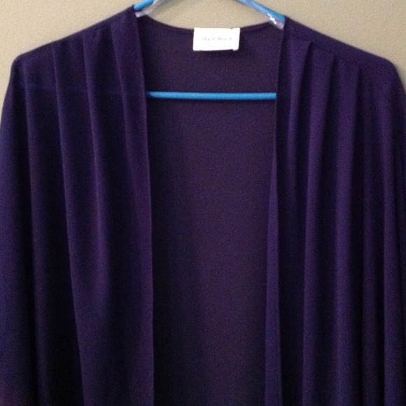 NWOT Sheer navy kimono wrap