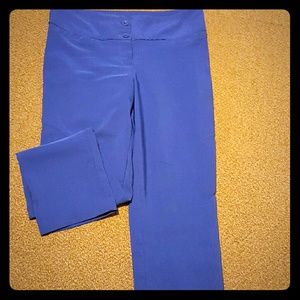 Blue polyester dress pant