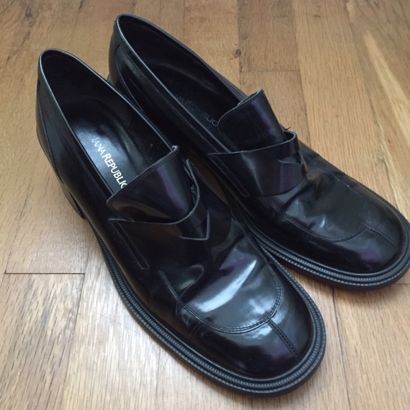 Banana Republic Black Patent Leather Shoes