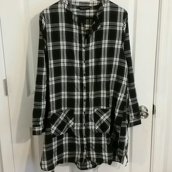 Plaid tunic