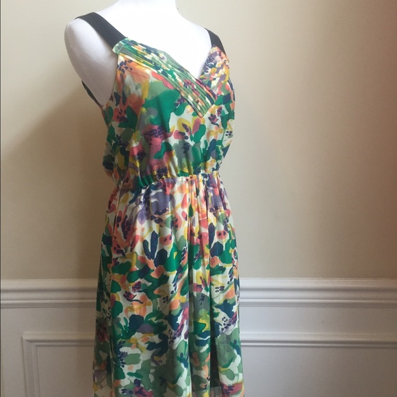 Madewell Silk Floral Croquet Silk Dress XS - Picture 3 of 4