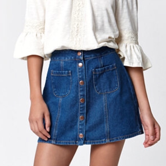 NWOT!! Brandy Melville denim skirt