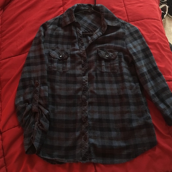 SUPER soft blue flannel