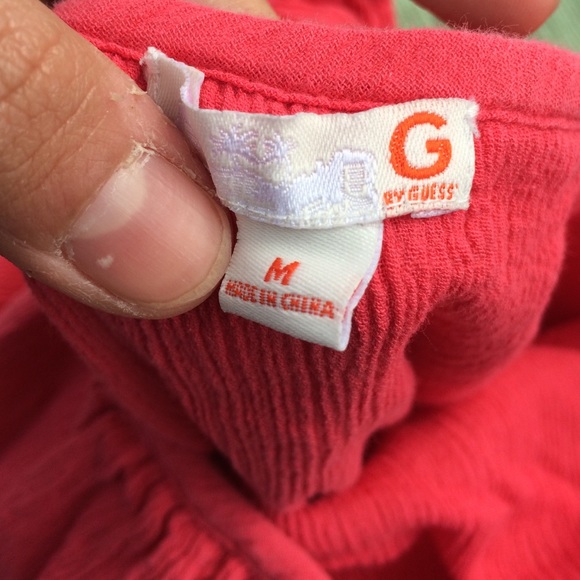 Strapless Coral Shirt by GUESS - Picture 2 of 2