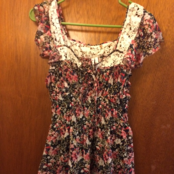 Floral lacy blouse