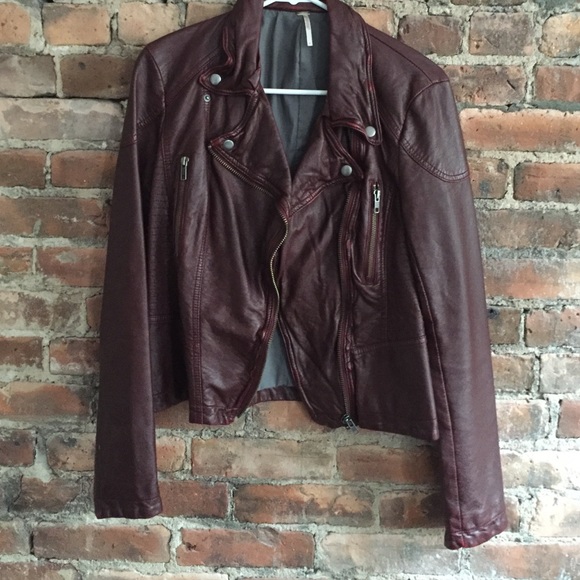 Free People Vegan Leather Coat