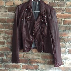 Free People Vegan Leather Coat