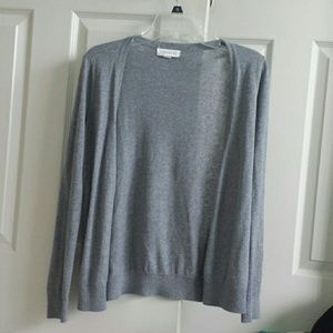 Gray cardigan