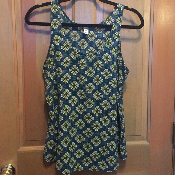 Preppy summer print tank top