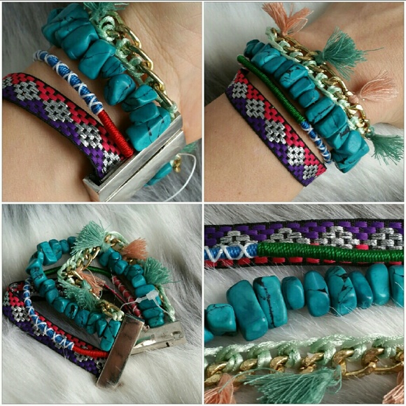 ⭐💋LAST CHANCE 💋Color splash BOHO bracelet NWOT - Picture 4 of 4