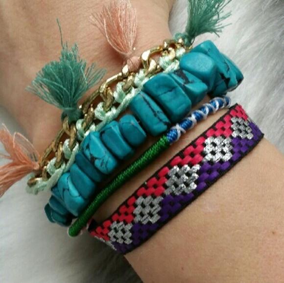 ⭐💋LAST CHANCE 💋Color splash BOHO bracelet NWOT - Picture 3 of 4