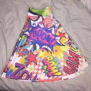 Superhero skater skirt