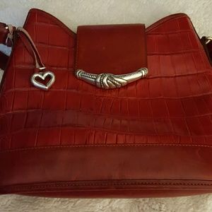 Red shoulder bag