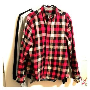 Flannel long sleeve tee