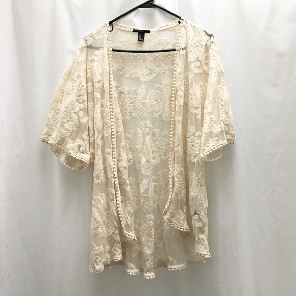 Forever 21 lace kimono jacket